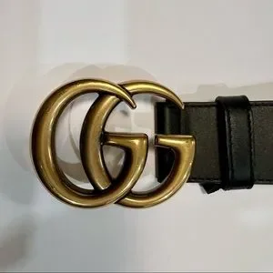 Gucci 2015 Re-edition Wide Leather Belt Size 75-30 2015 Re-Edition wide leather belt in black - Gucci | Mytheresa main image 3